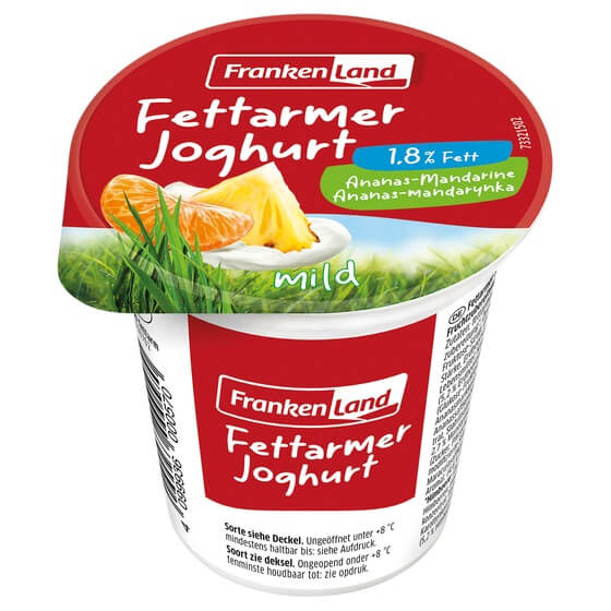 Fruchtjoghurt sortiert 1,8% 125g Frankenland
