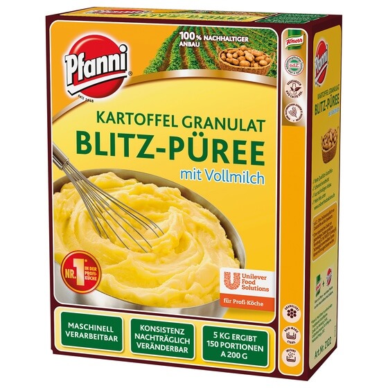 Blitzpüree mit Milch (150 Port./200g) ODZ 5kg Pfanni