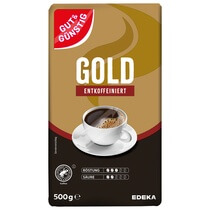 Röstkaffee Gold entkoffeiniert 500g G&G