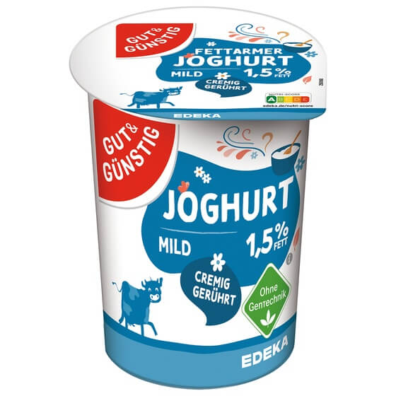 Joghurt natur, fettarm 1,5% 500g