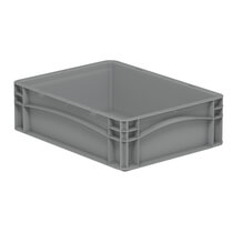 Kunststoffbehälter Euronormbox Vollwand 40x30x12 grau Surplu