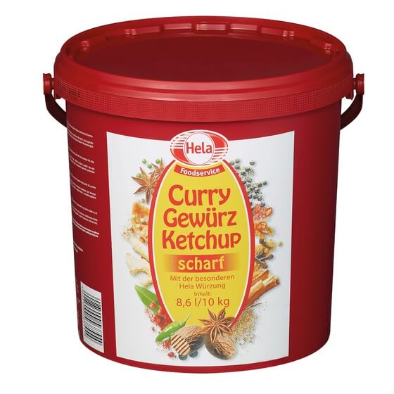 Curry Gewürzketchup scharf 10kg Hela