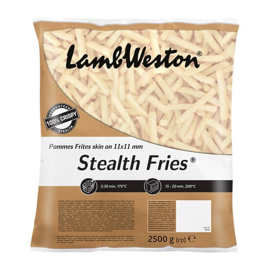 Stealth Fries Skin On 11/11 2500g Lamb Weston
