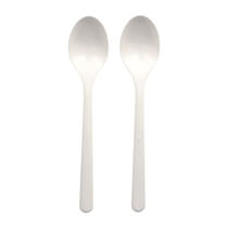 Löffel MW Verpackung 15,5cm Weiß 50 Stück Papstar