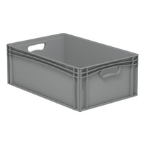 Kunststoffbehälter Euronormbox Vollwand 60x40x22 grau Surplu
