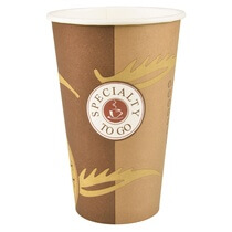 Trinkbecher, Pappe "To Go" 0,4 l Ø 9 cm · 13,5 cm  50St. PS