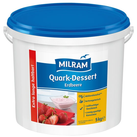 Quark Dessert Erdbeer 20% 5kg Milram