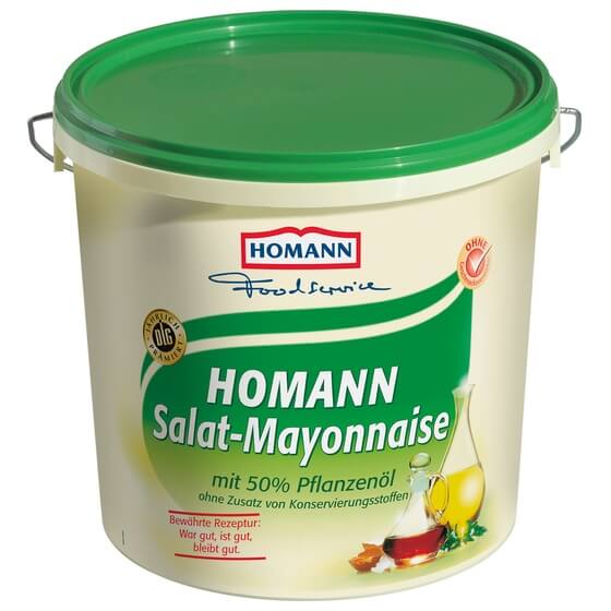 Salatmayonnaise 50% Pflanzenöl 10kg Homann