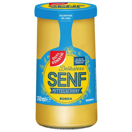 Senf Mittelscharf 250ml G&G