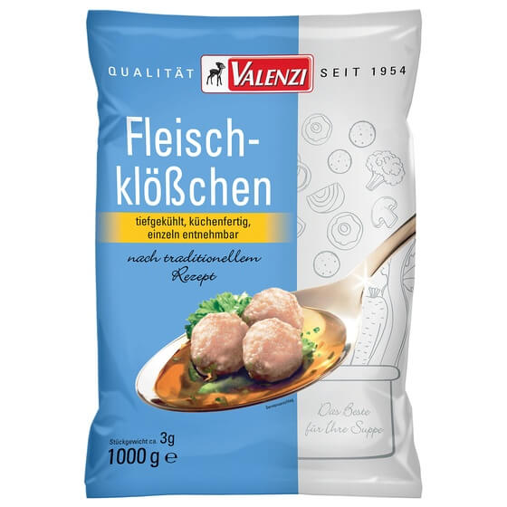 Fleischklösschen 3g TK 1Kg Valenzi