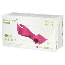 Handschuh Nitril Magenta Gr.:L 100St Papstar
