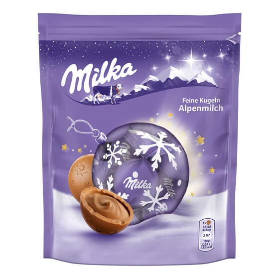 Weihnachtskugeln Alpenmilch 90g Milka