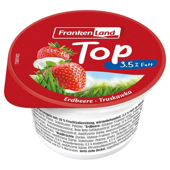 Top-H-Fruchtjoghurt 3,5% 75g 4-Frucht Frankenland