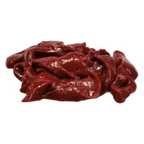 Schweineleber roh mit Haut geschnetzelt ca.1kg