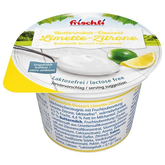 Buttermilch Dessert Limette-Zitrone  85g Frischli