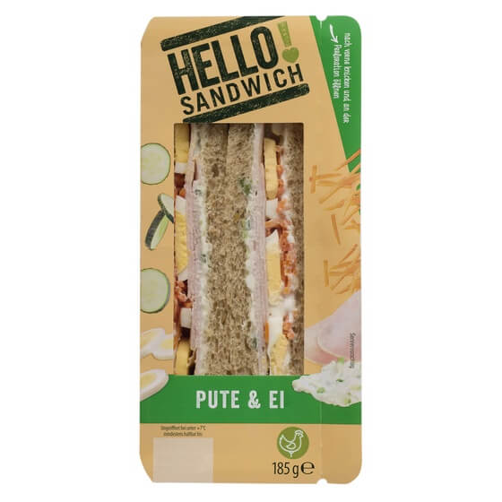 Sandwich Pute & Ei 185g Hello!
