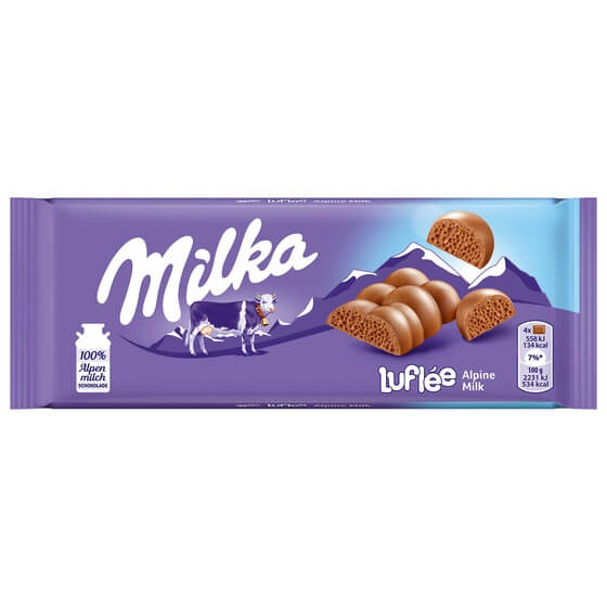 Milka Luflee Luftschokolade 100g