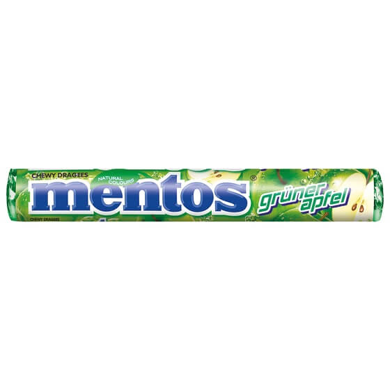 Mentos Apfel Rolle Kaudragees 38g/Rolle