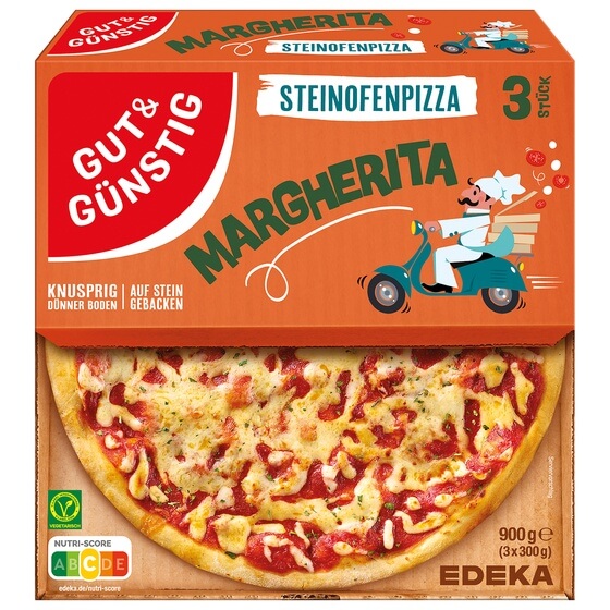 Steinofen Pizza Margherita 3x300g=900g G&G