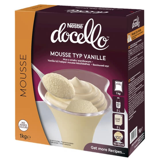 Mousse Vanille ODZ 1kg Nestle Docello