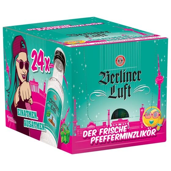 Pfefferminz Likör 18% 24x0,02 Berliner Luft