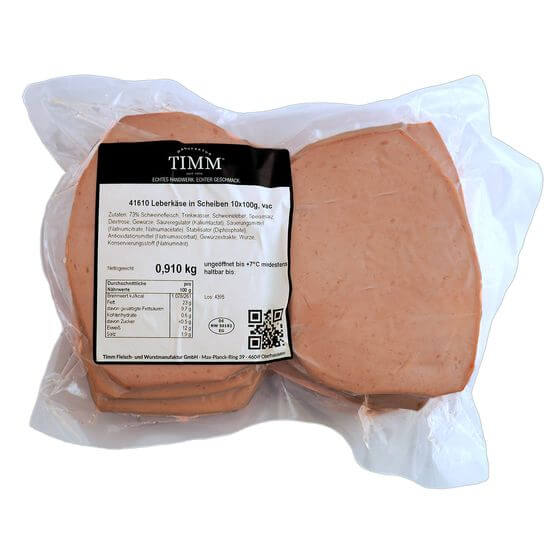 Leberkäse Scheiben 10x100g Timm