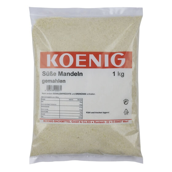 Mandeln gemahlen 1kg Koenig