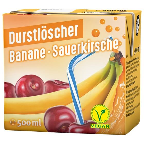 Fruchtsaftgetränk Banane-Kirsch 0,5l Durstlöscher