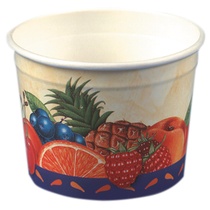 Eisbecher Pappe "Früchte" 250ml 200St PapStar