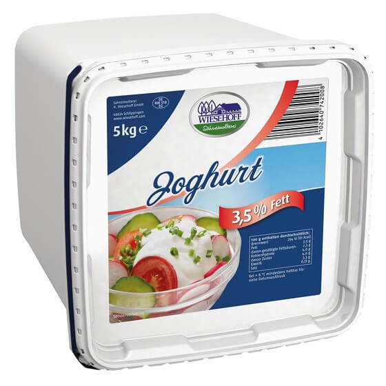 Joghurt natur 3,5% Fett 5Kg Wiesehoff