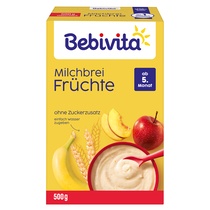 Milchbrei ohne Zuckerzusatz Früchte ab 5.Monat 500g Bebivita