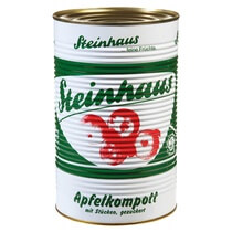 Apfelkompott mit Stücken gezuckert 4,35kg Steinhaus