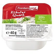 Kräuterquark 20% 30x40G Frankenland