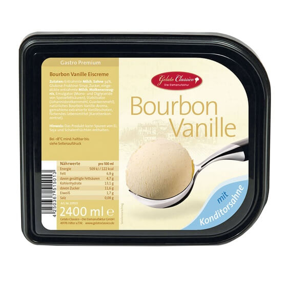 Bourbon-Vanille-Eis 2,4l Gelato