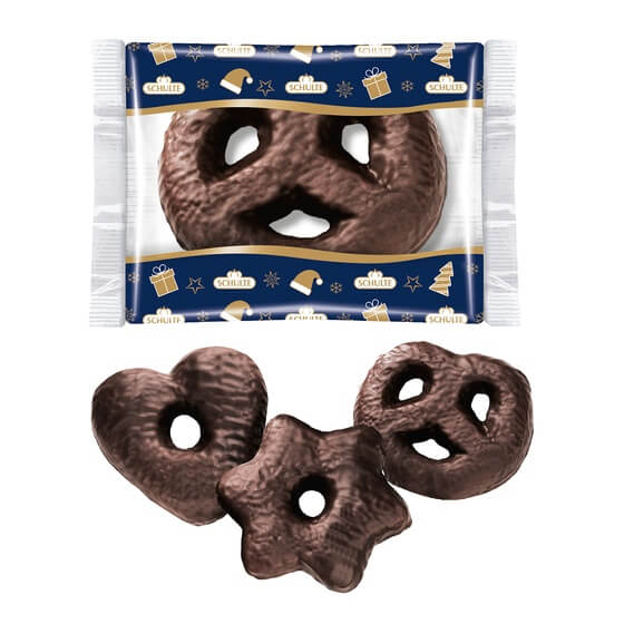 Lebkuchen Herz-Sterne-Brezel einzeln 60Stx22g=1,32kg Schulte