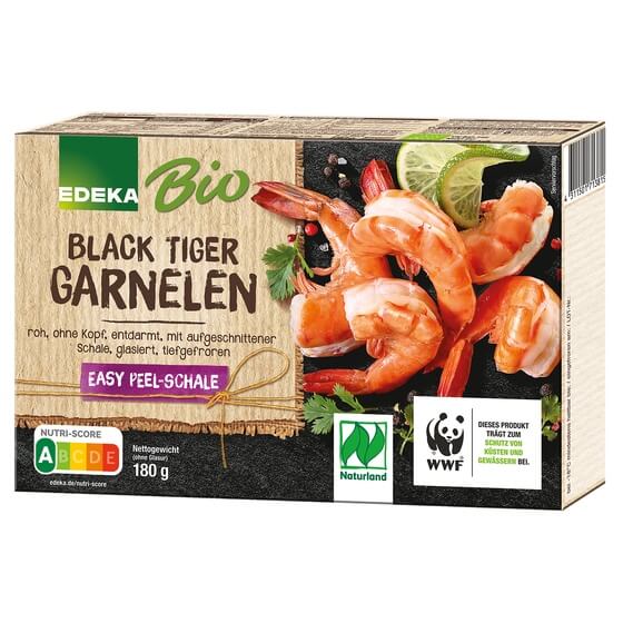 Bio Black Tiger Garnelen 180g Edeka