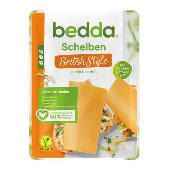 Scheiben vegan British Style 150g Bedda