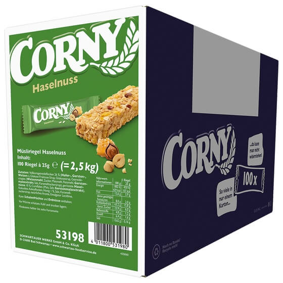 Nussig-Riegel 100x25g Corny