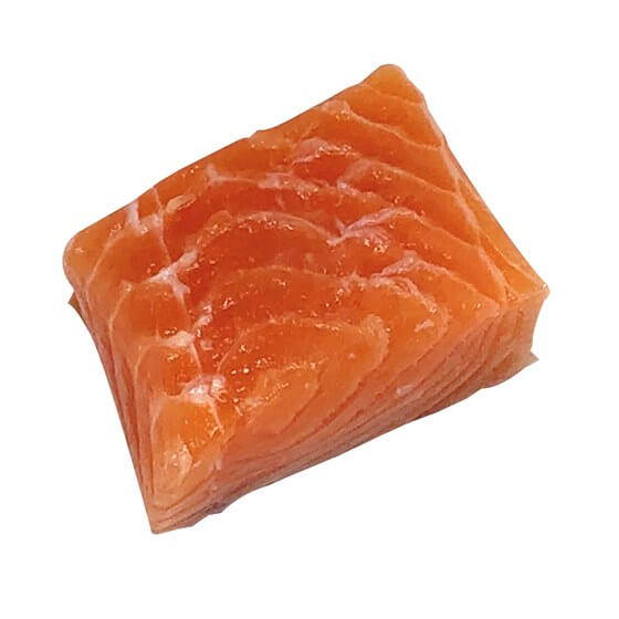Lachsfilet Norw.Zucht roh port. o.Haut u.Endstücke 60g
