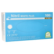 Handschuhe Nitril Weiß XL 100St Papstar