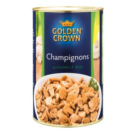 Champignons 3.Wahl geschnitten 4,2kg/2,35kg Golden Crown