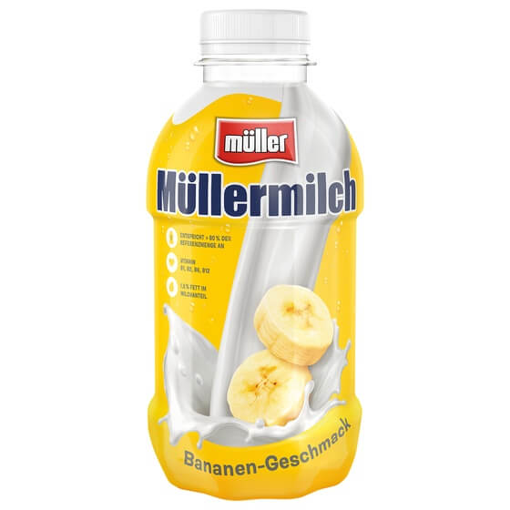 Müller Milch Banane 1,4% DPG 400ml