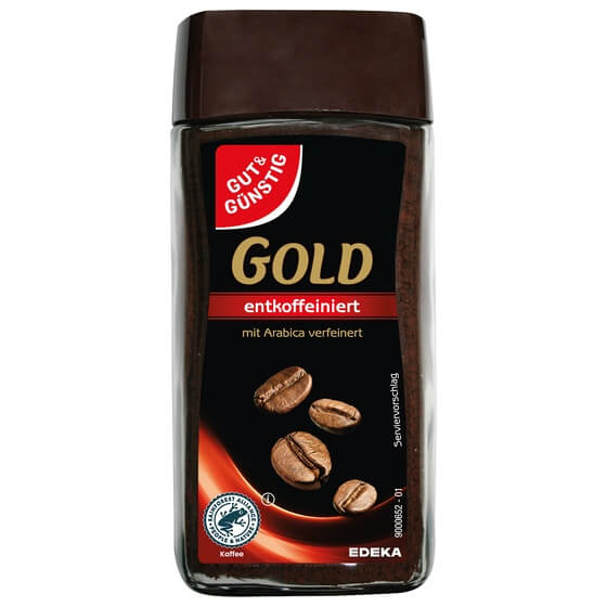 Instant Schonkaffee Gold entkoffeiniert 100g G&G