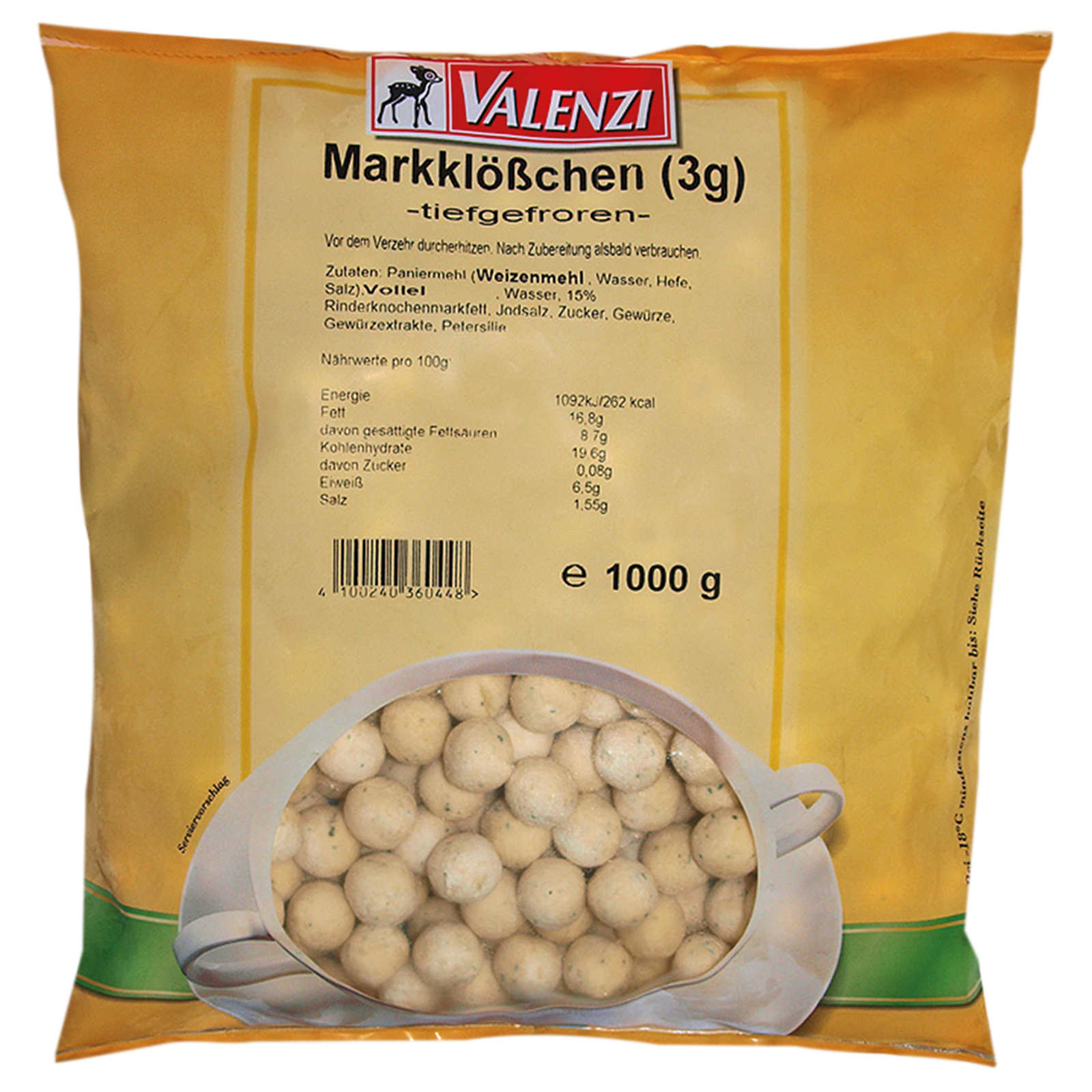 Markklösschen 3g/Stk.TK 1Kg Valenzi