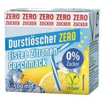 Fruchtsaftgetränk Eistee Zitrone Zero 0,5l Durstlöscher