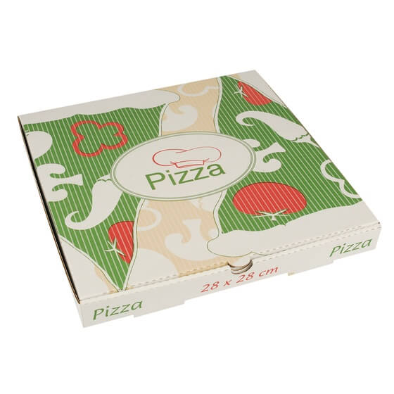 Pizzakartons Cellulose "pure" eckig 28x28x3cm 100St PapStar