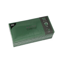 Servietten dunkelgrün 24x24cm 150 Stück 1/4 Falz Papstar