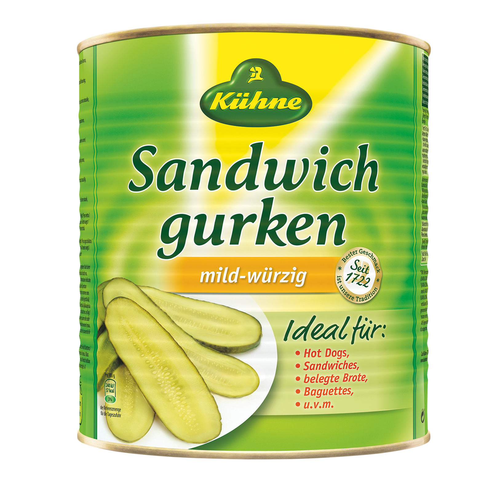 Sandwichgurken 2,9Kg Kühne