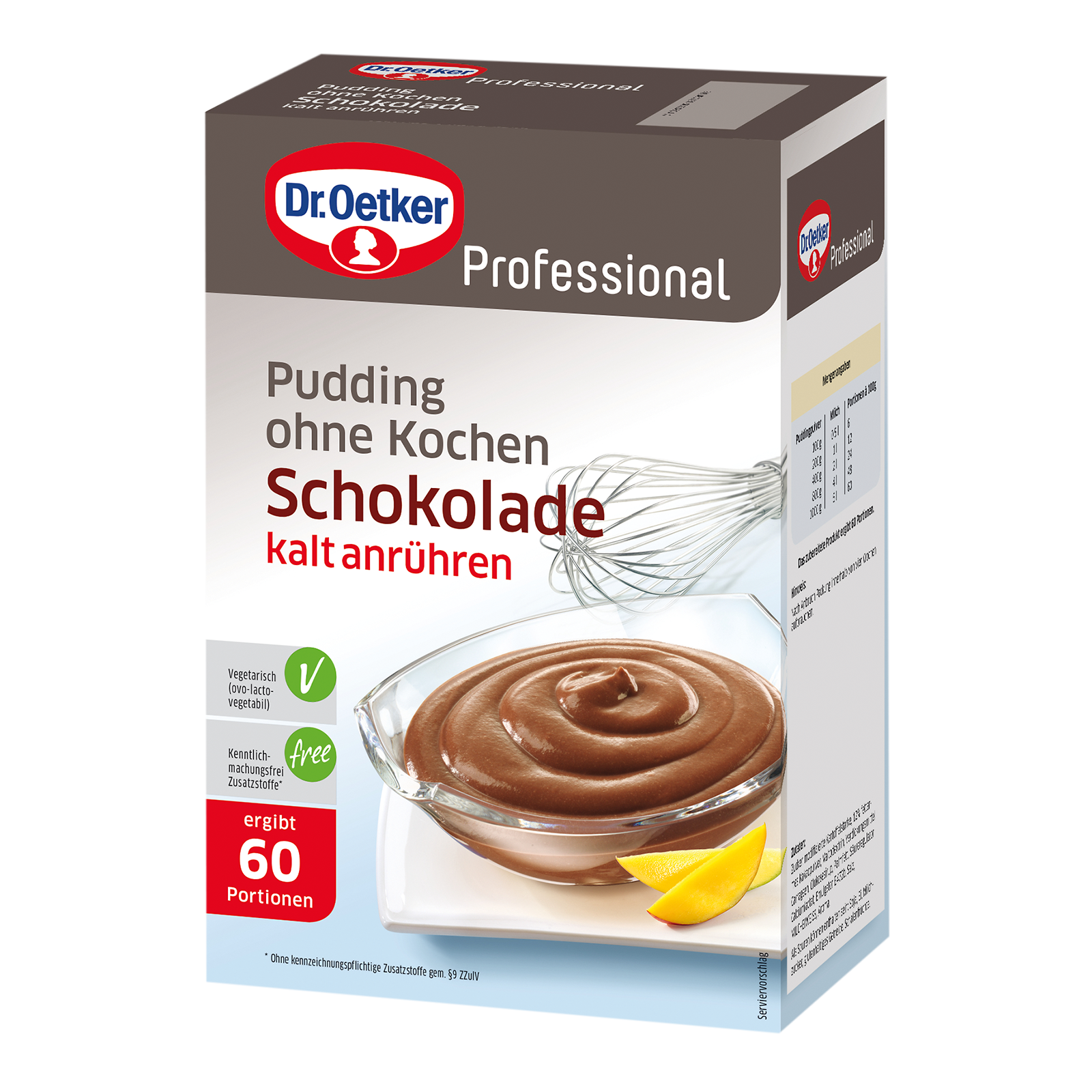 Pudding Schoko ohne Kochen 1 kg Oetker