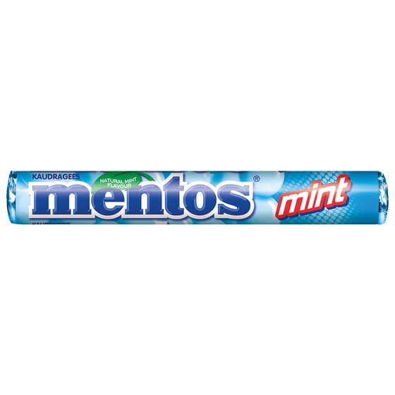Mentos Mint Rolle Kaudragees 38g/Rolle